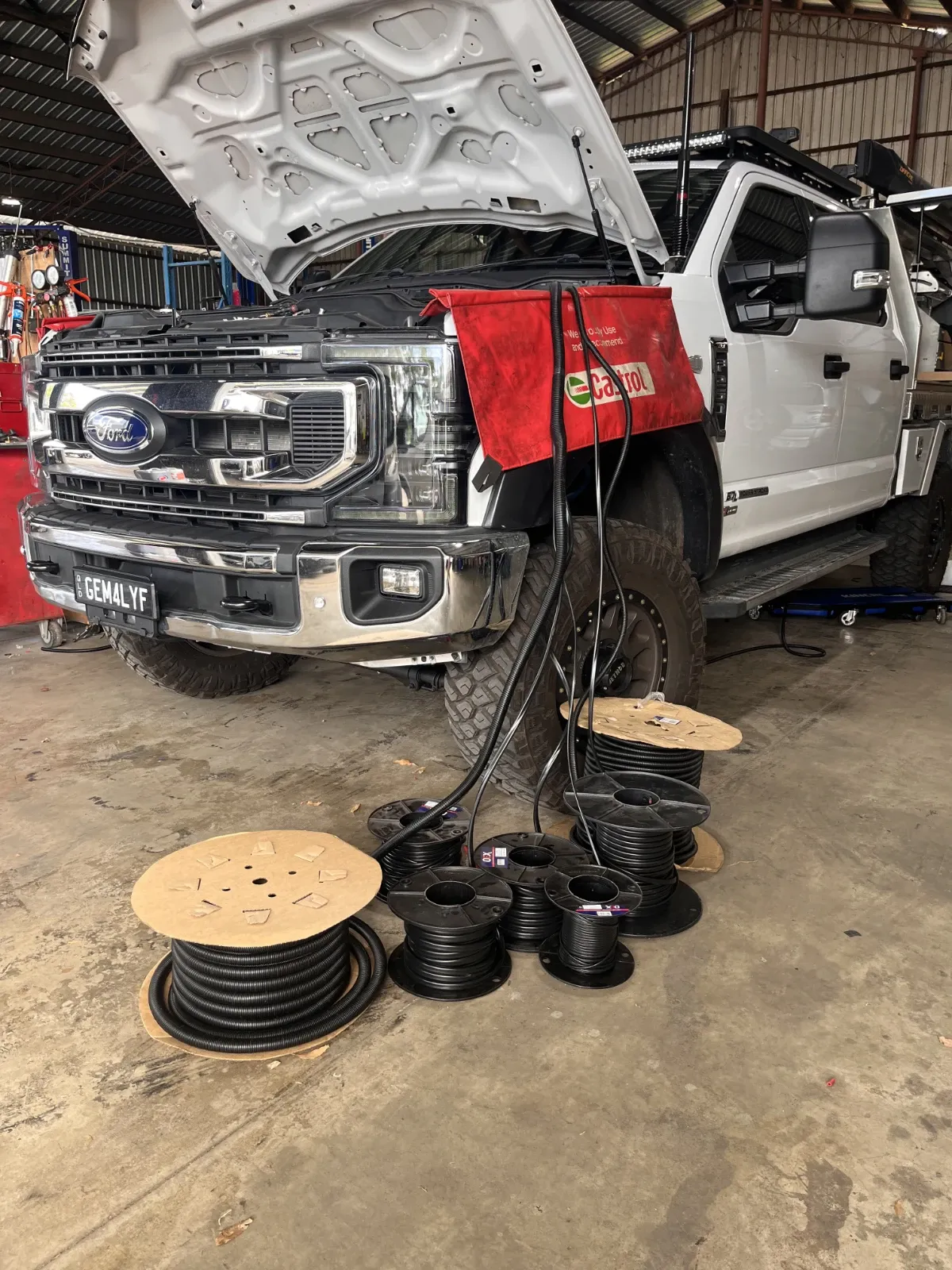 Auto electrical diagnostics at the Woombye workshop