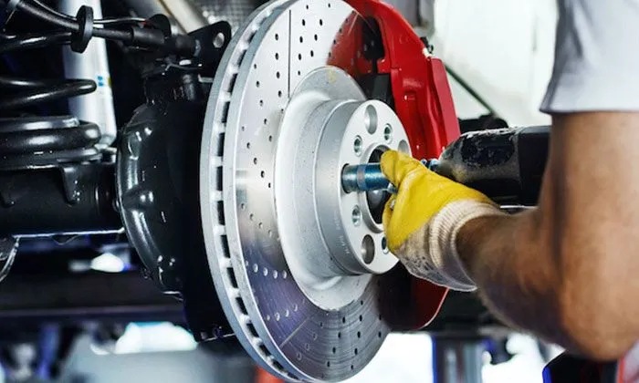 Brake repairs at the Woombye workshop